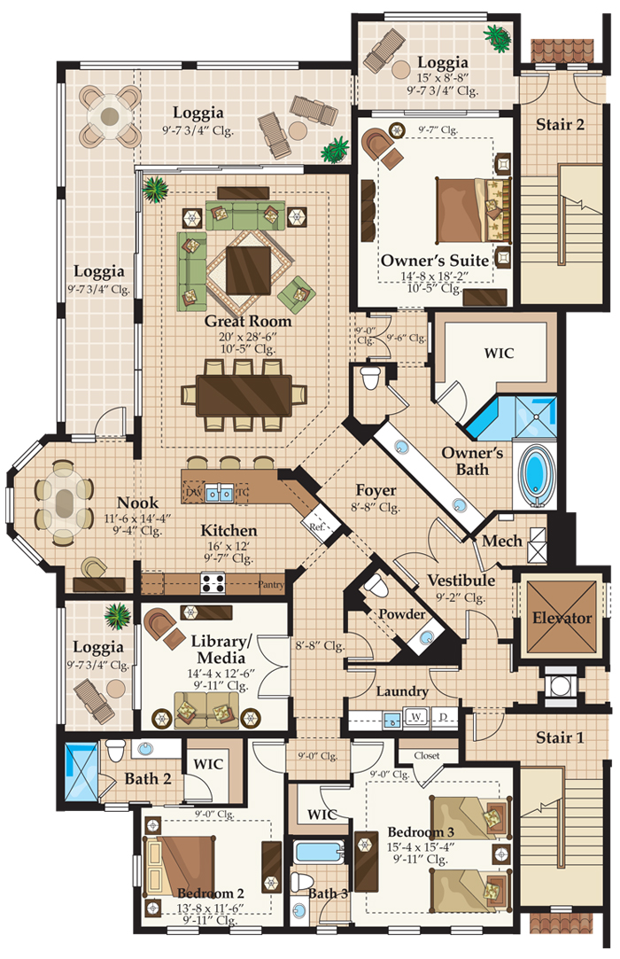 Talis Park Naples Carrara Condo Floor Plan David Critzer