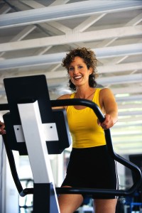 Woman on Exercise Machine