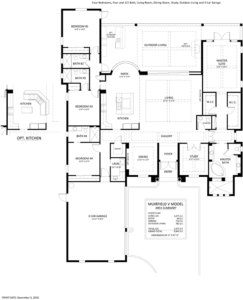 Stock Signature Homes Muirfield V floor plan at Twin Eagles, Naples, Florida