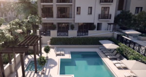 Ronto Naples Square pool area Naples, Florida new construction condos - naplesbonitamarco.com