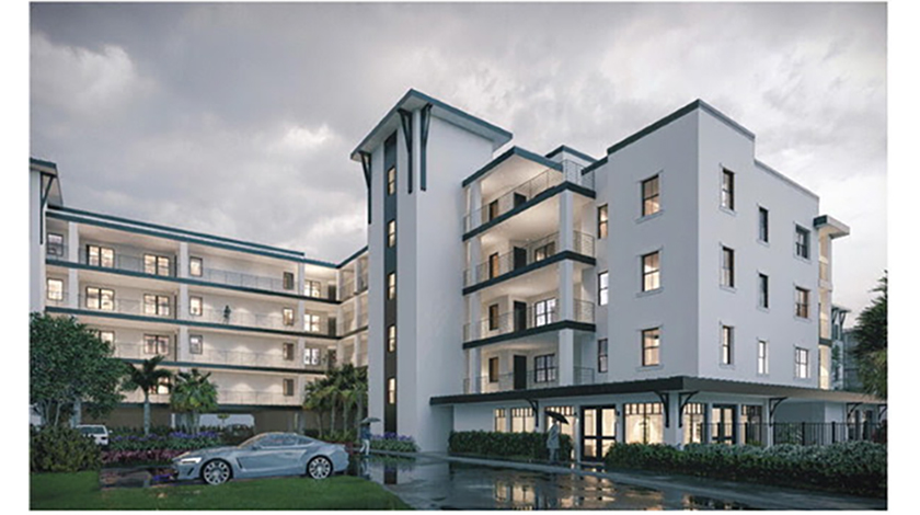 Rendering of transitional housing proposed by Arthrex. Image courtesy of Arthrex