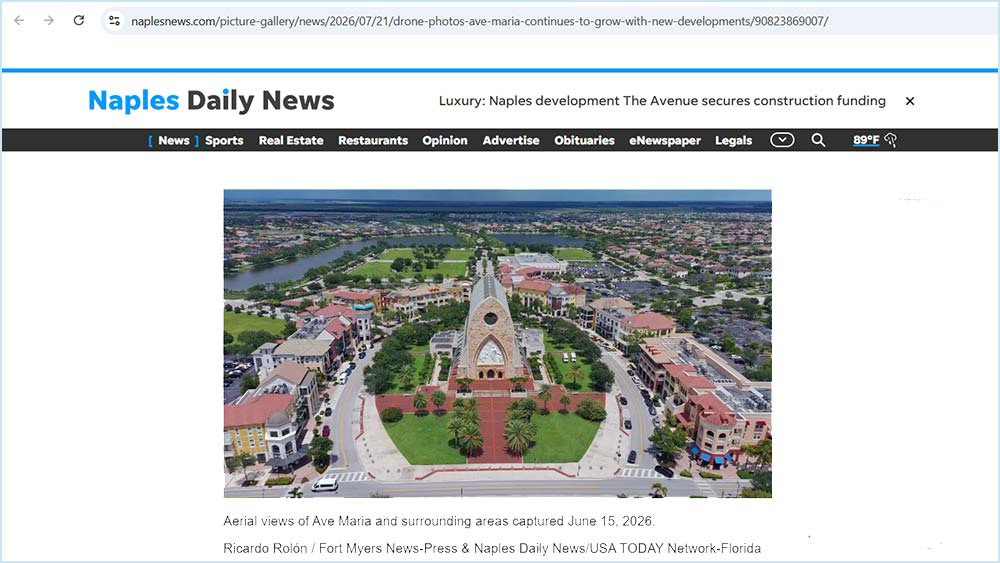 Ave Maria and Collier County continue to grow with new developments